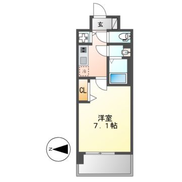 プレサンス大須観音の間取り