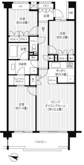 シエールグラン洋光台南公園の間取り