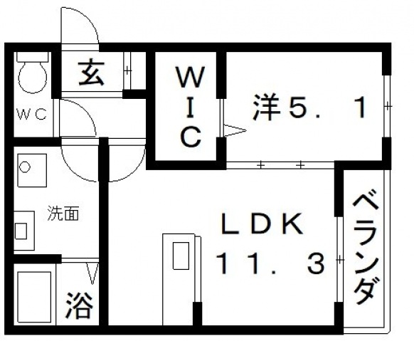 【大阪市住吉区東粉浜のマンションの間取り】