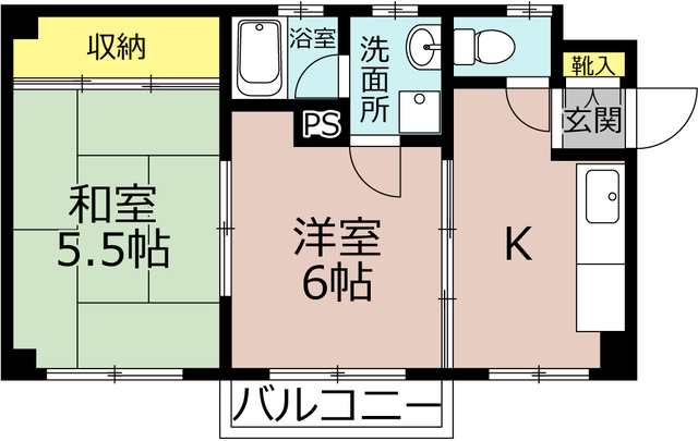 コーポ宗円堂の間取り