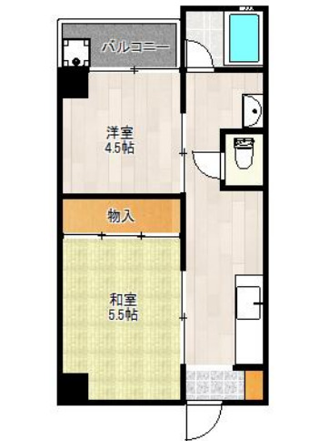 大阪市淀川区塚本のマンションの間取り