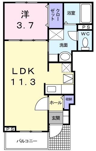 アルバカーサ桜木の間取り