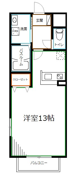 シャン・ド・フルールBの間取り