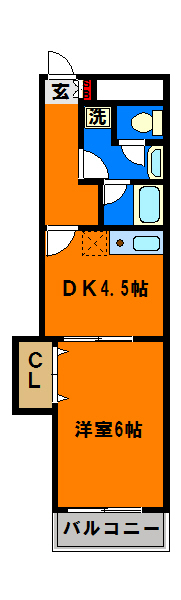 マドンナ東千葉の間取り