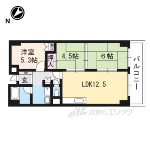 風異音素の間取り