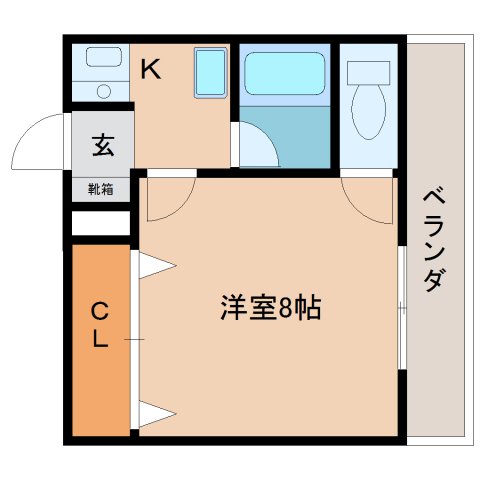 橿原市小槻町のマンションの間取り