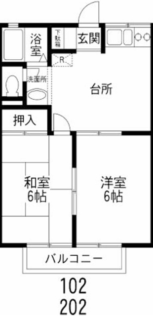 エトワール住吉の間取り