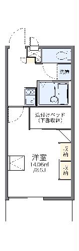 レオパレスディアコートの間取り