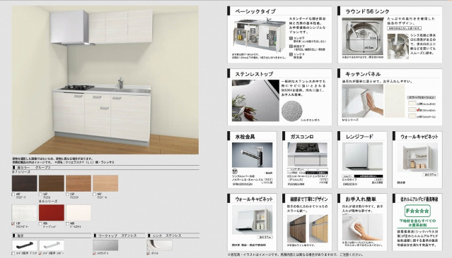 【広島市安佐北区深川のアパートのキッチン】