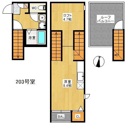 福岡市西区今宿のアパートの間取り