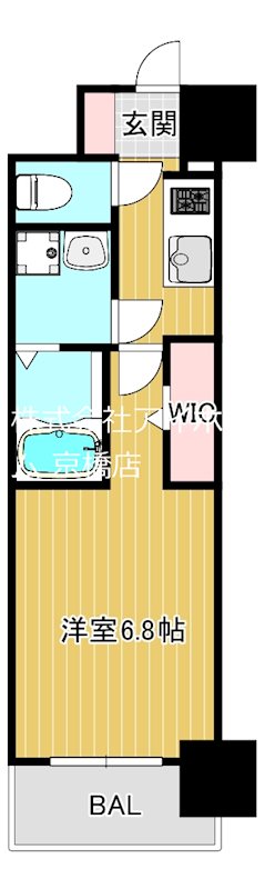 レジュールアッシュ桜宮リバーテラスの間取り