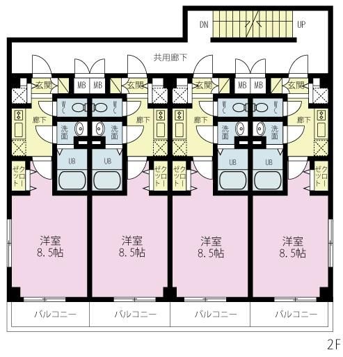 ＹＡＳＵＩビル第１０の間取り