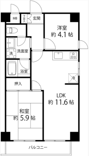 グリーンスターハイツの間取り