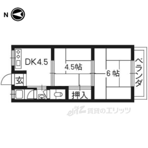 福田荘の間取り