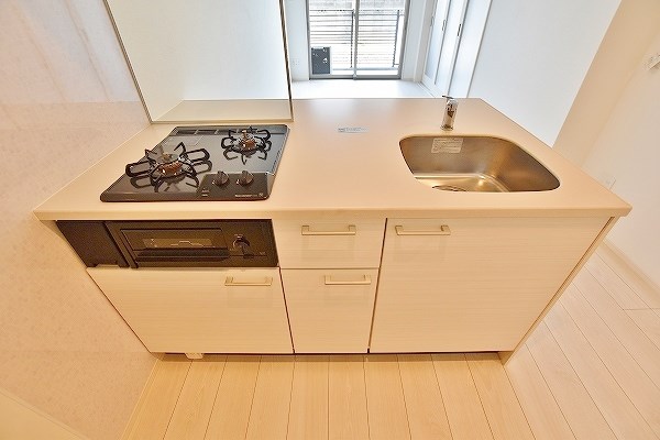 キッチン　★システムキッチングリル付き/２口コンロ★