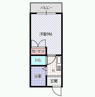 西川ハイツの間取り