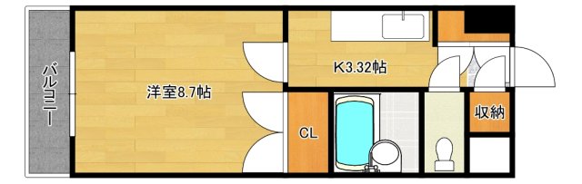 広島市西区上天満町のマンションの間取り