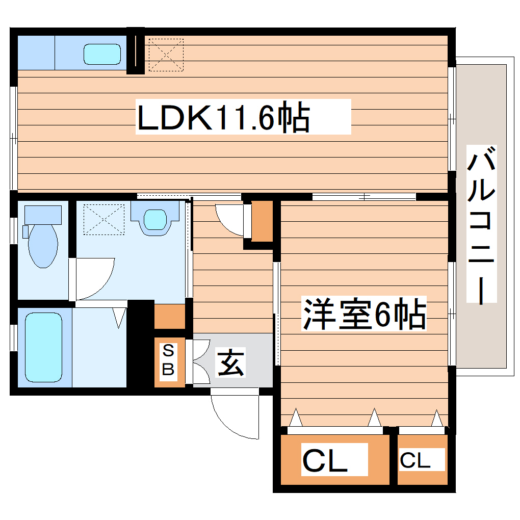 ヴィラ　セラリーの間取り