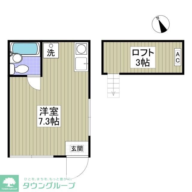 さいたま市岩槻区西町のアパートの間取り