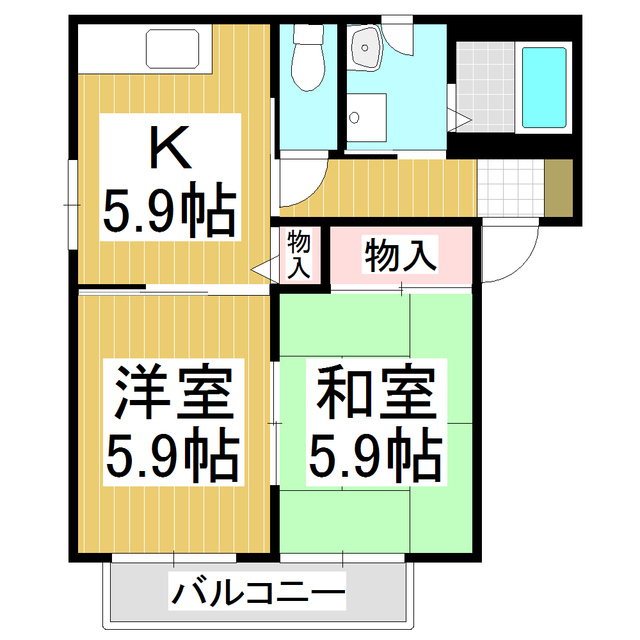 バリュージュコスモＡの間取り