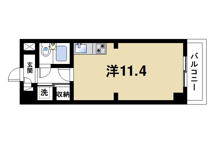 大和郡山市小泉町のマンションの間取り