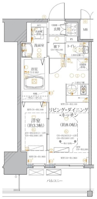 ディアレイシャス浅間町ステーションフロントの間取り