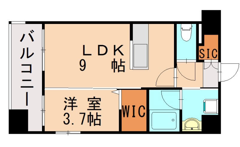 ラクレイス香椎駅前の間取り