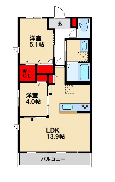 メゾンドソレイユの間取り