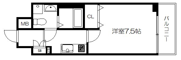 ファーストフィオーレ京都西陣の間取り