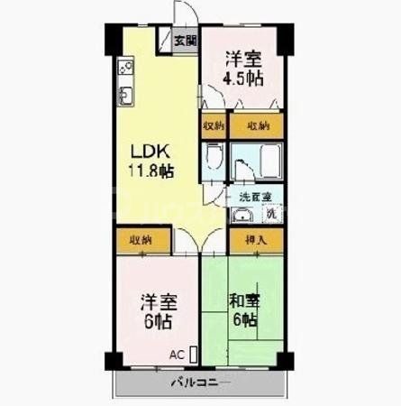 江戸川区南小岩のマンションの間取り