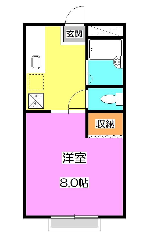 所沢市西所沢のマンションの間取り