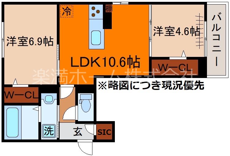 Gesund桂の間取り