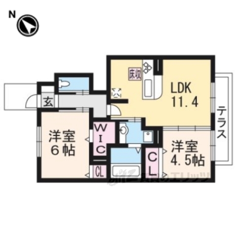 ＰｒｅｓｓｏＫＡＴＡＴＡの間取り