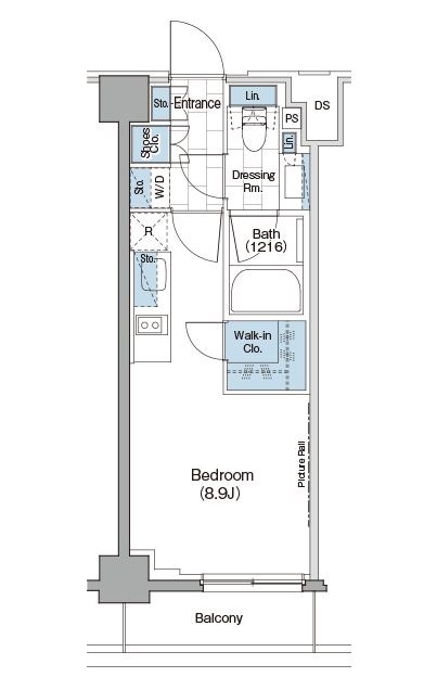 ザ・パークハビオ新宿の間取り