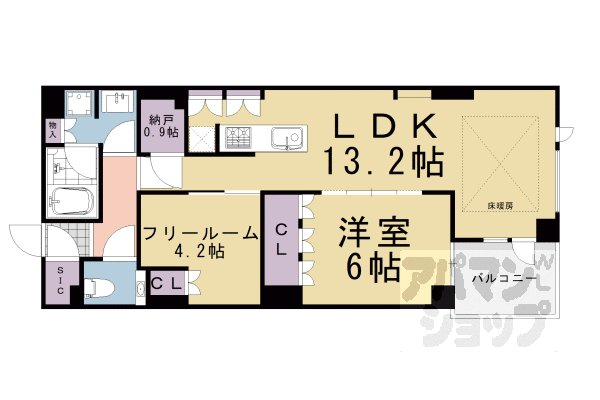 グランドメゾン京都御池通の間取り写真