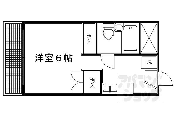 ジュネス一条の間取り写真