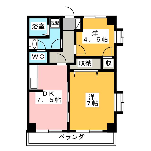 シャンヴェールIIの間取り写真