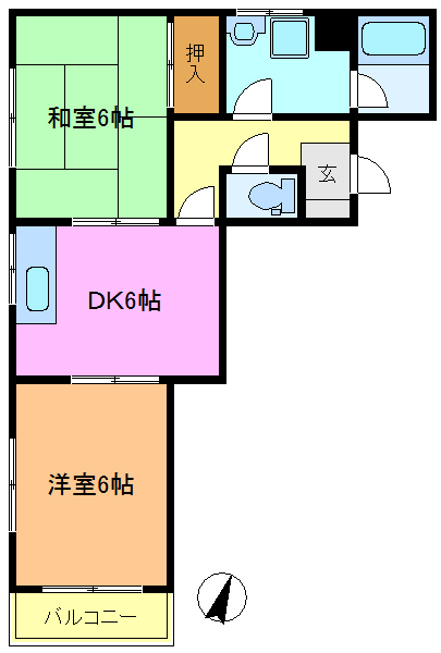 墨田区京島のマンションの間取り