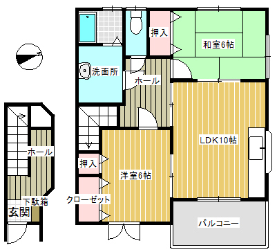 アムール愛宕の間取り