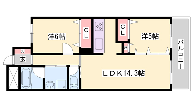 ブルーエスの間取り