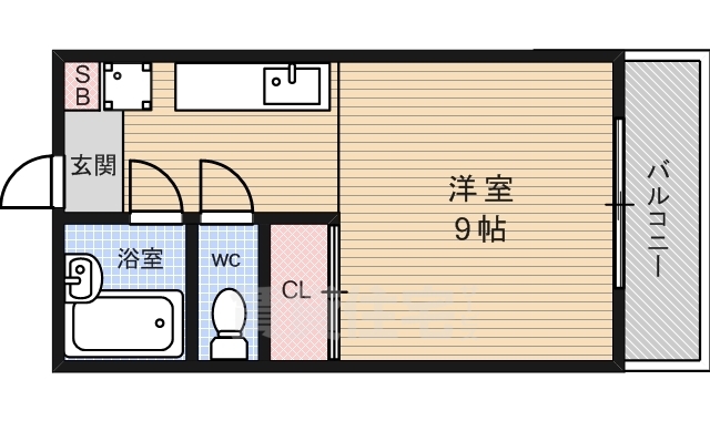 京都市中京区壬生西大竹町のマンションの間取り