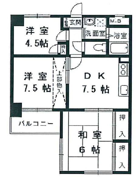 加古郡播磨町野添のマンションの間取り