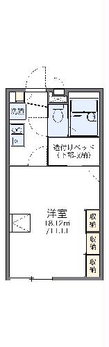 レオパレスアドミラーブルの間取り