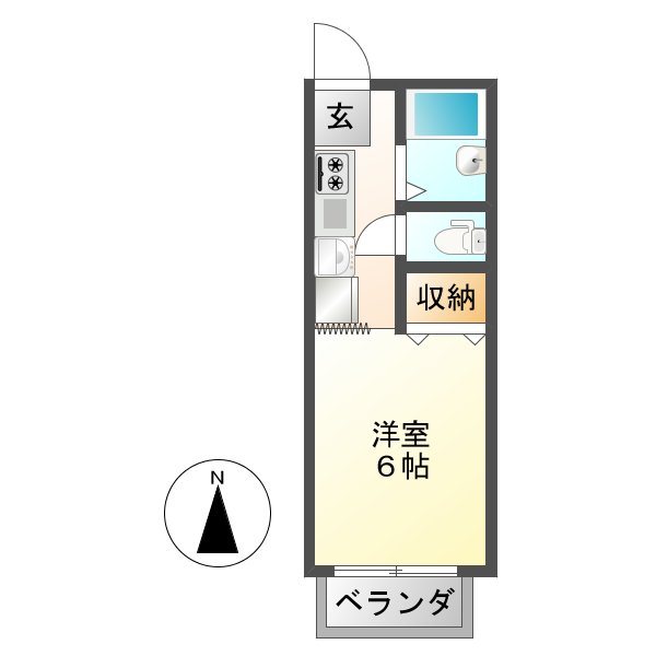 ビューライフ日野　Ａの間取り