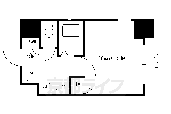 ベラジオ二条城前の間取り