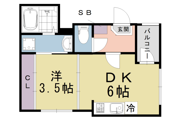 アイランドヴィラ伏見稲荷の間取り