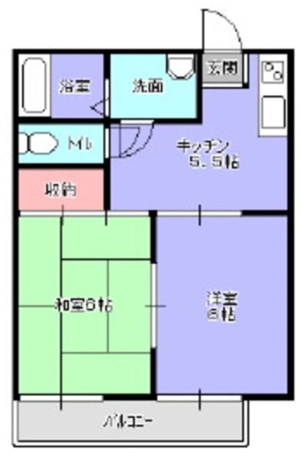 コスモハイツ松本の間取り