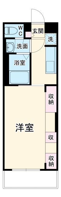 千葉市花見川区浪花町のアパートの間取り