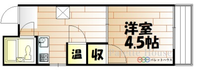 岡山市北区春日町のマンションの間取り