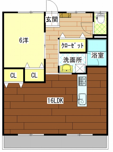 高知市南御座のマンションの間取り